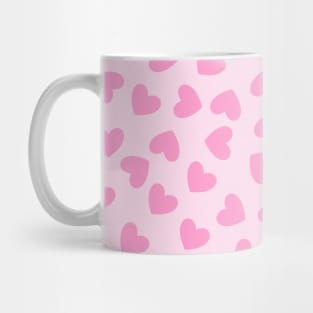 Pink Love Hearts Mug